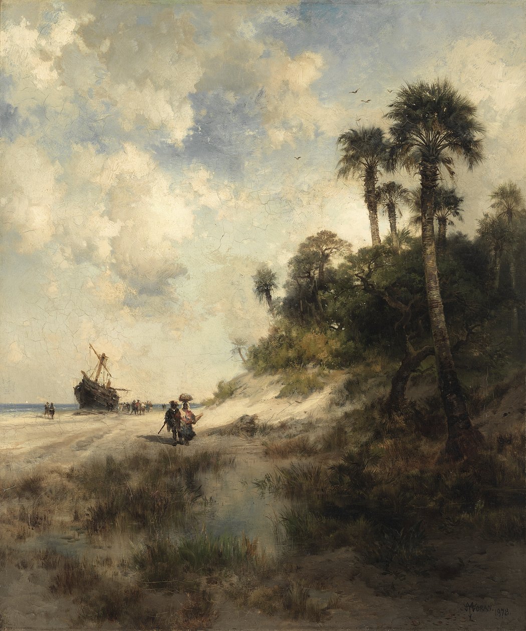 Fort George Island, Florida tekijältä Thomas Moran