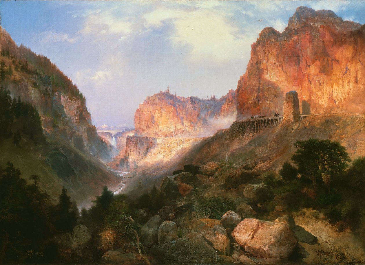 Golden Gate, Yellowstonen kansallispuisto tekijältä Thomas Moran