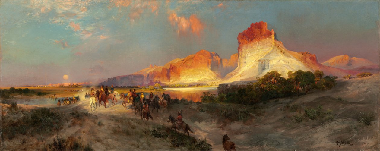 Green River Cliffs, Wyoming tekijältä Thomas Moran
