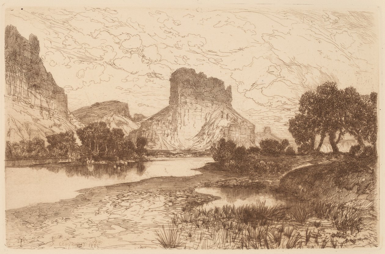 Green River, Wyoming Territory tekijältä Thomas Moran