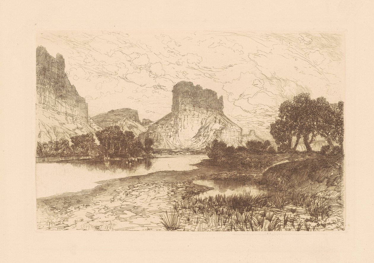 Green River, Wyoming Territory tekijältä Thomas Moran