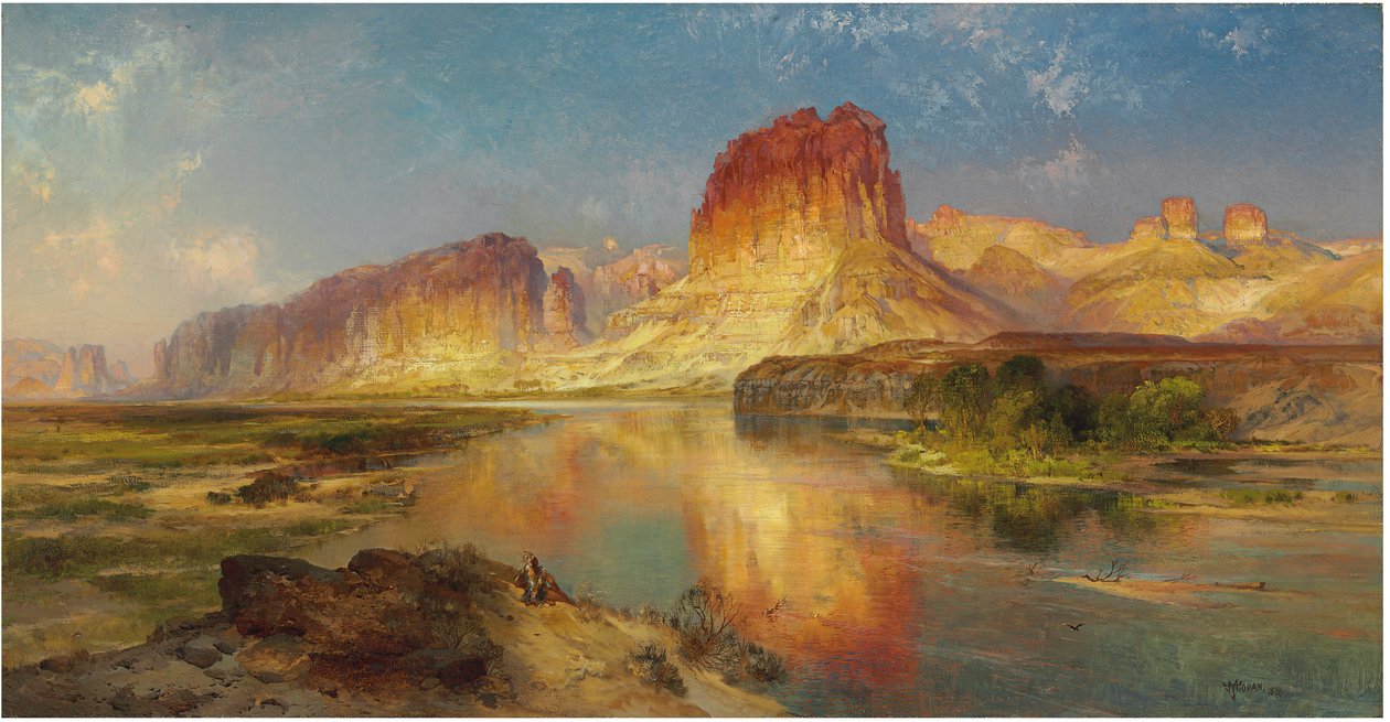 Wyomingin vihreä joki, 1878 tekijältä Thomas Moran