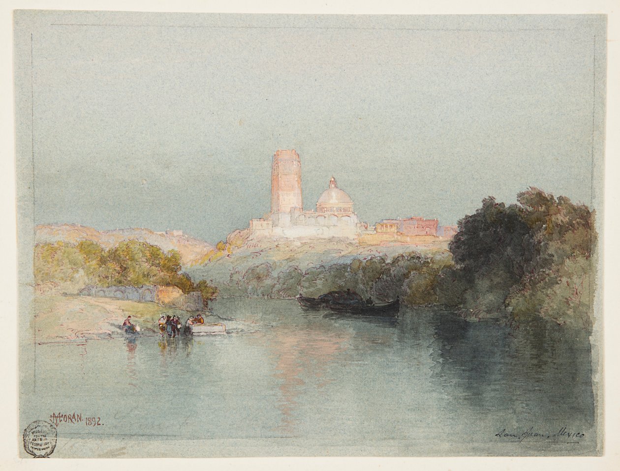 Hacienda Lerma-joella, San Juan, Meksiko tekijältä Thomas Moran
