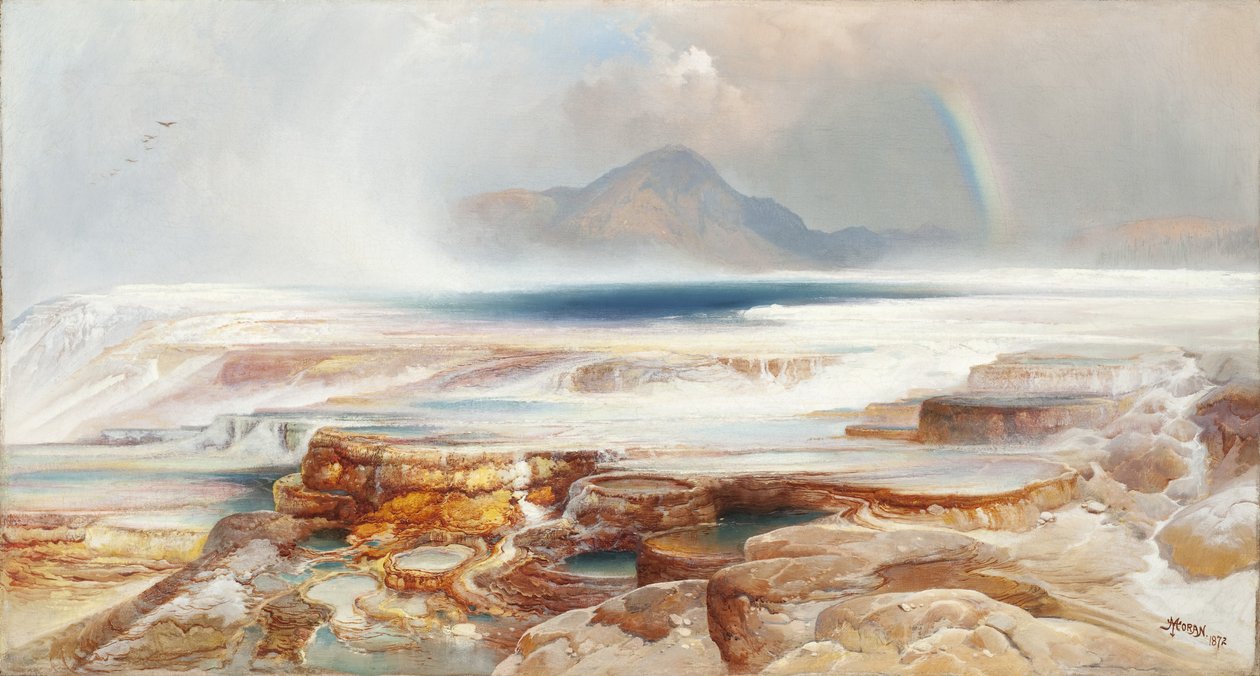 Yellowstonen kuumat lähteet tekijältä Thomas Moran