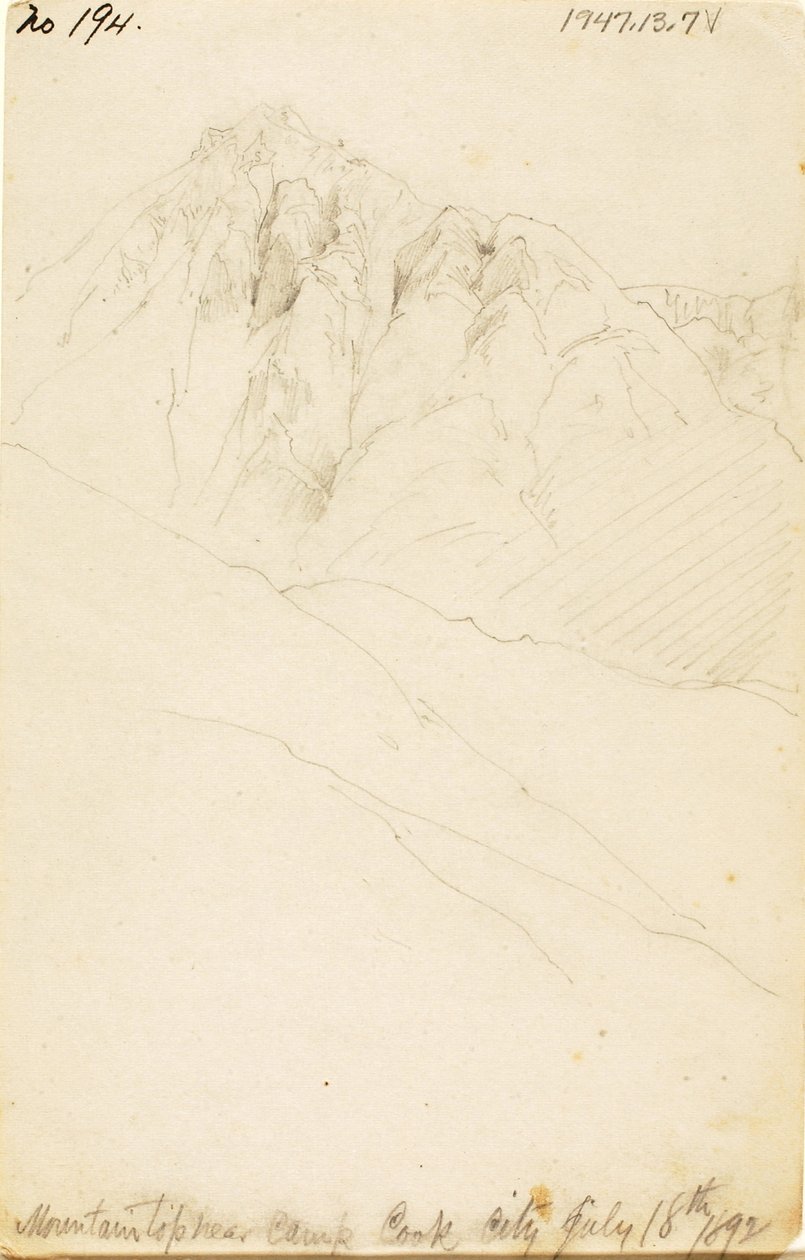 Leirissä Soda Butte Creekissä, Cook Cityssä tekijältä Thomas Moran