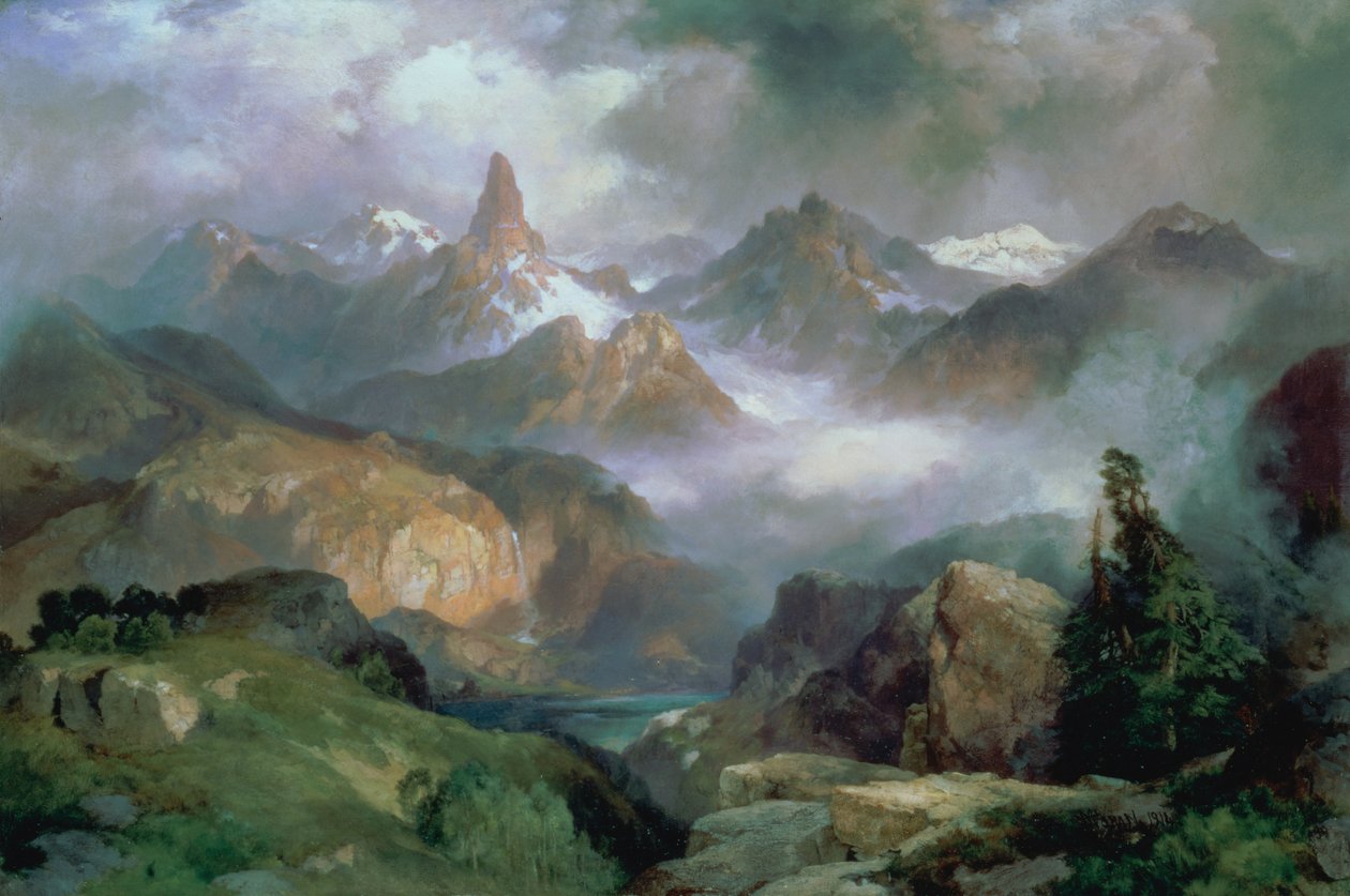 Index Peak, Yellowstonen kansallispuisto tekijältä Thomas Moran