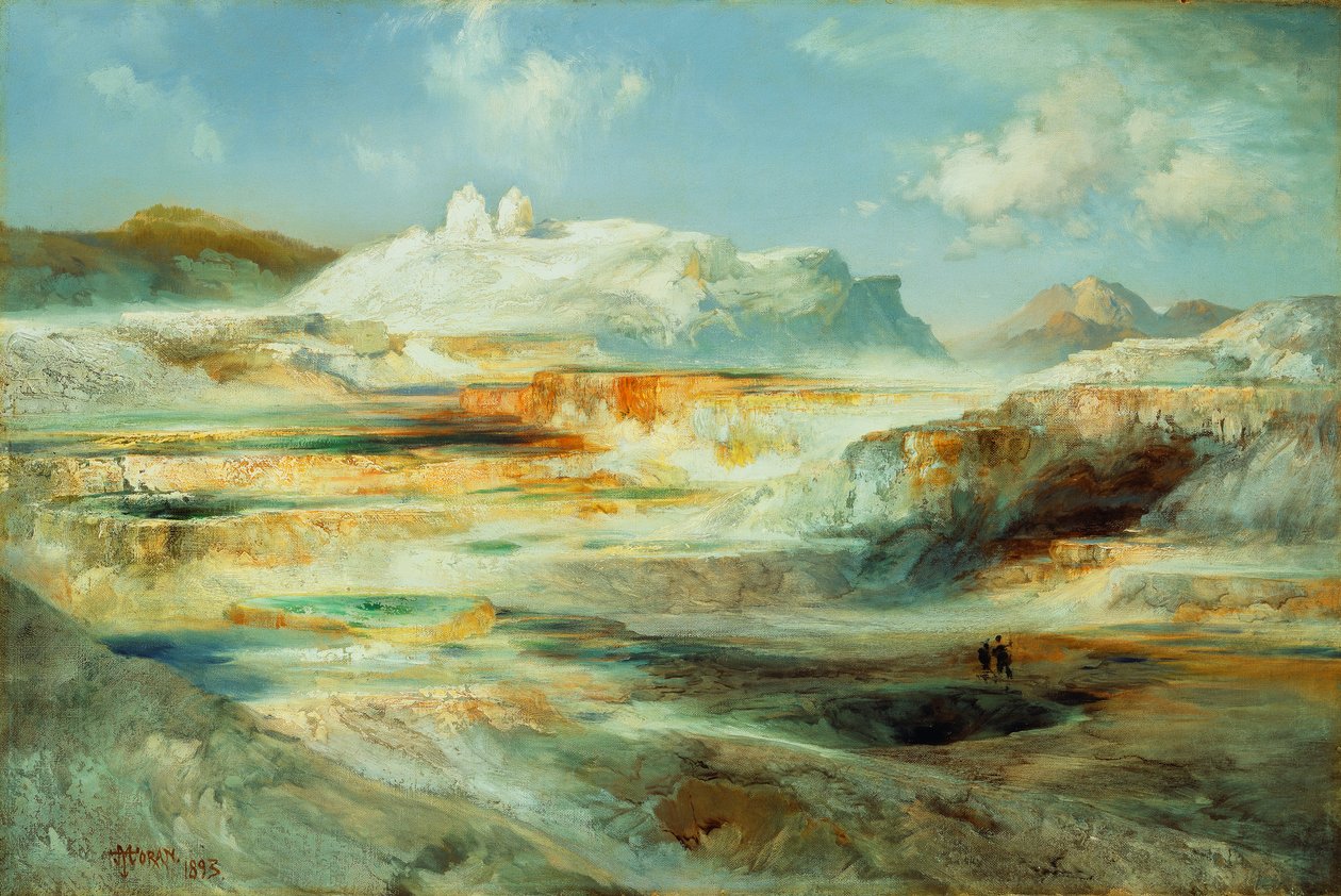 Jupiter Terrace, Yellowstone, 1893 tekijältä Thomas Moran