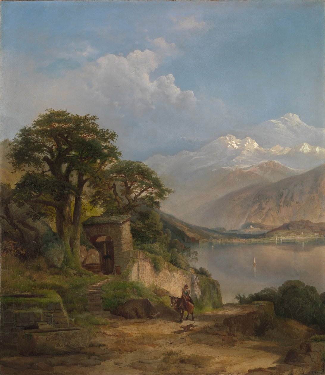Como-järvi, 1867 tekijältä Thomas Moran