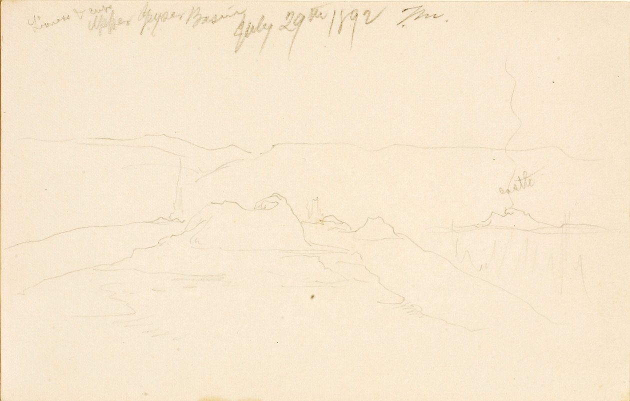 Leijonaemo ja pennut, Ylä-Geyser-allas tekijältä Thomas Moran