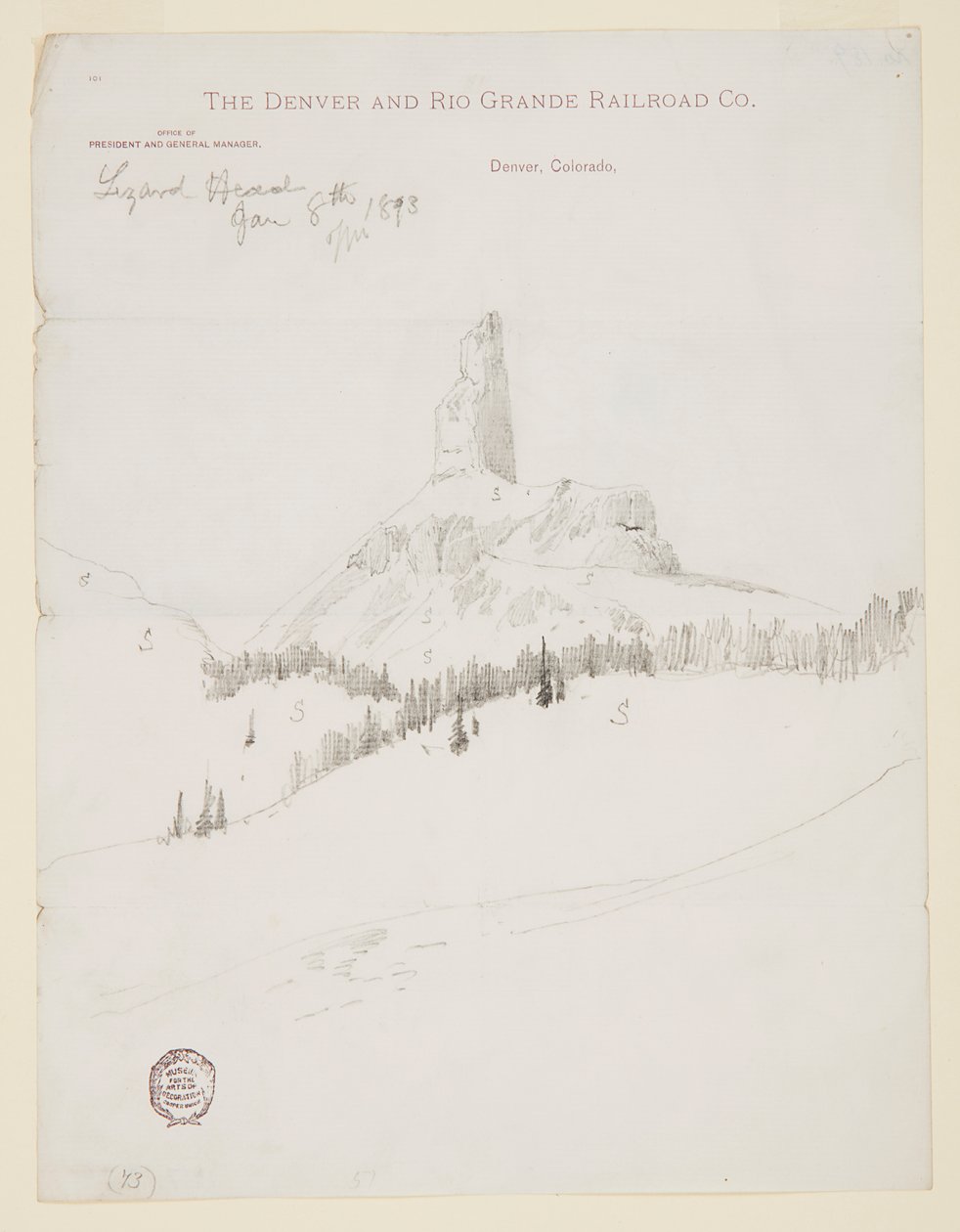 Lizard Head Peak, Colorado tekijältä Thomas Moran