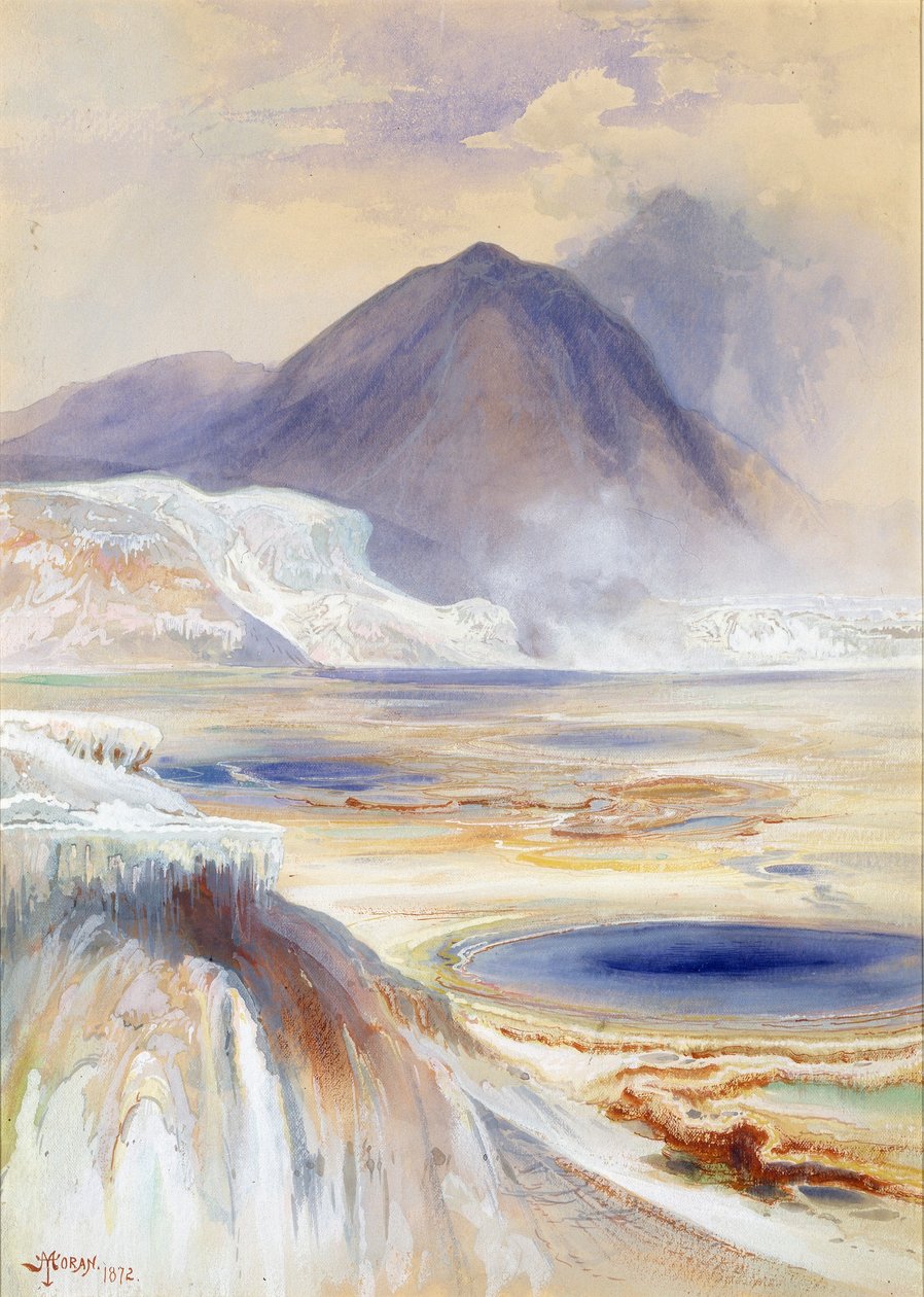 Mammoth Hot Springs, Yellowstone tekijältä Thomas Moran