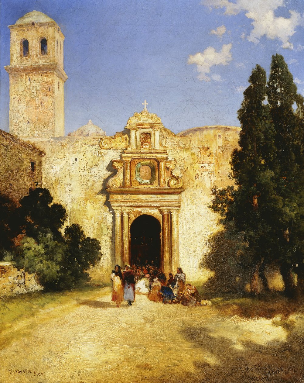 Maravatio, Meksiko, 1912 tekijältä Thomas Moran