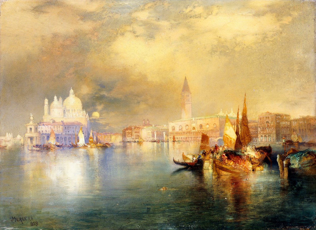 Kuunvalo Venetsiassa, tekijältä Thomas Moran