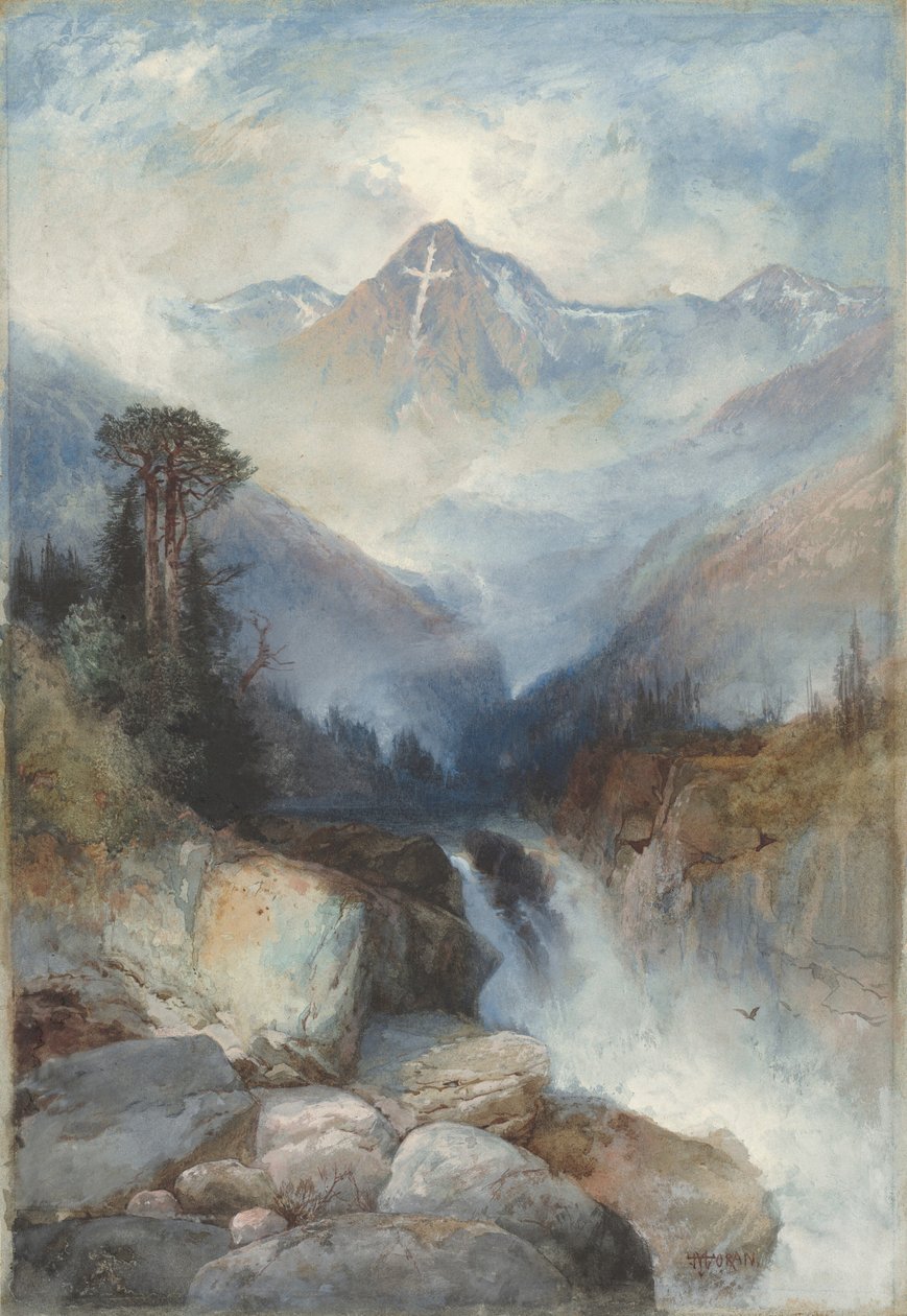 Pyhän ristin vuori tekijältä Thomas Moran