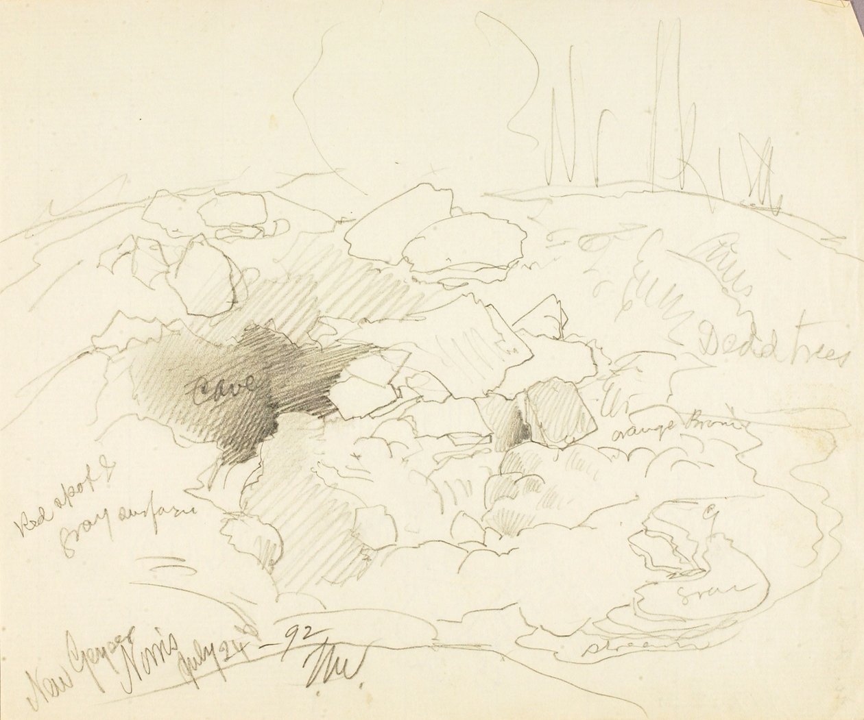 New Geyser, Norris tekijältä Thomas Moran