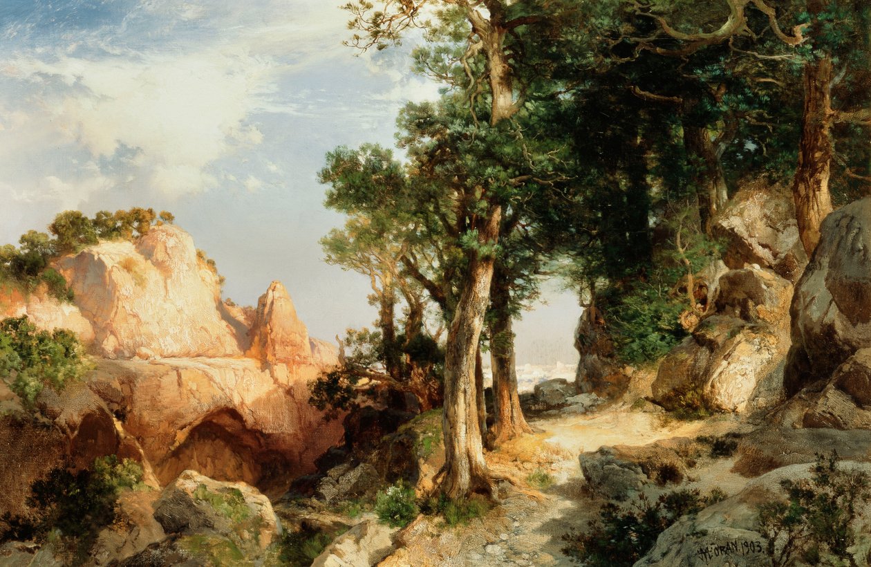 On the Berry Trail - Grand Canyon of Arizona, 1903 tekijältä Thomas Moran