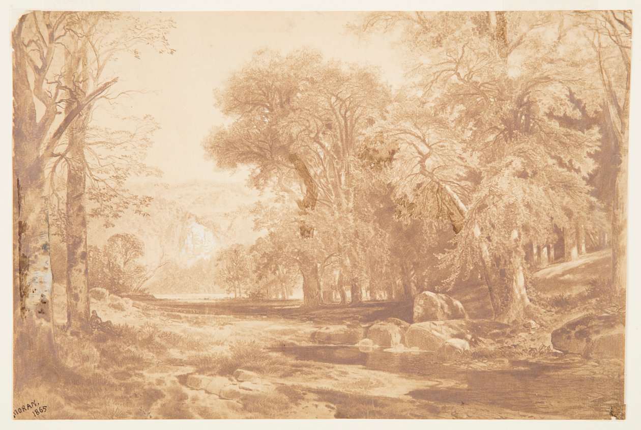 Delawaren yläosassa (hiilipiirroksen jälkeen) tekijältä Thomas Moran