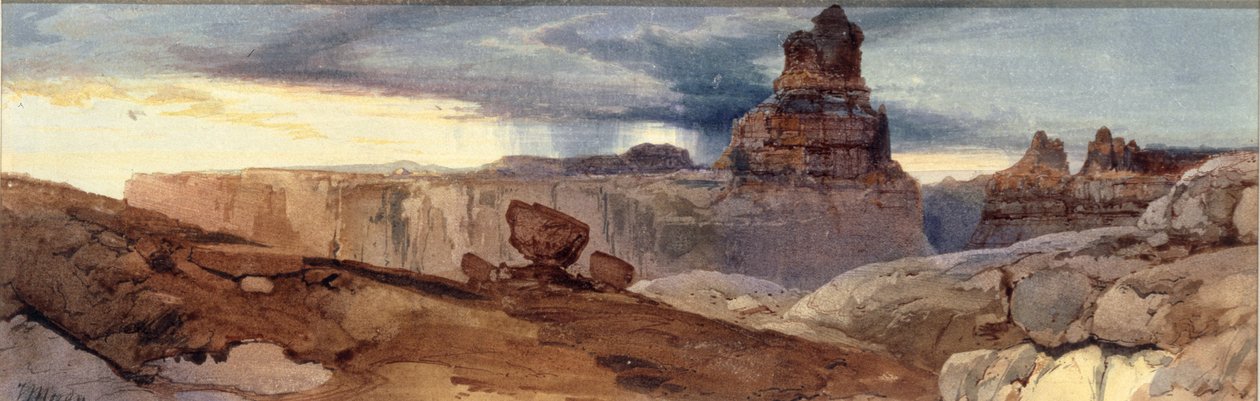 Shin-Au-Av-Tu-Weap God Land, Coloradon kanjoni. Utah Ter., 1873-1874. tekijältä Thomas Moran