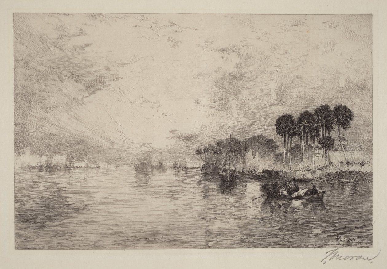 St. Johns River, Florida tekijältä Thomas Moran