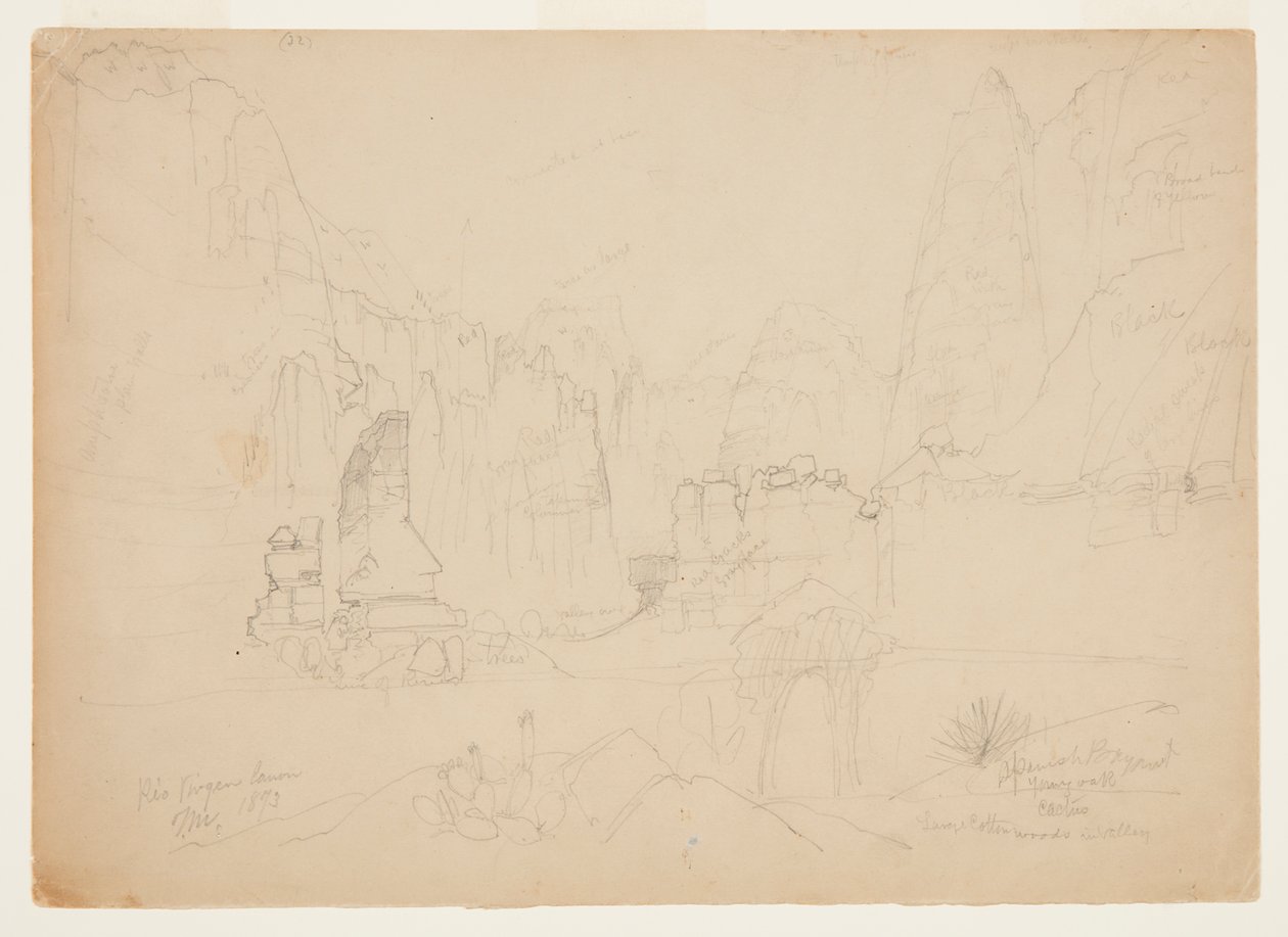 Rio Virginin kanjoni, Etelä-Utah tekijältä Thomas Moran