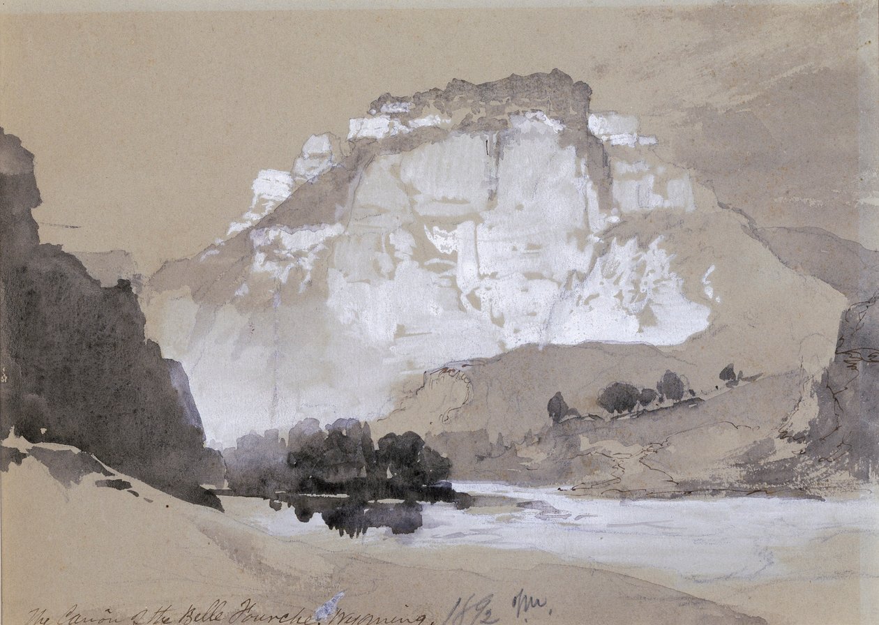 Cañon of the Belle Fourche, Wyoming, Wyoming tekijältä Thomas Moran