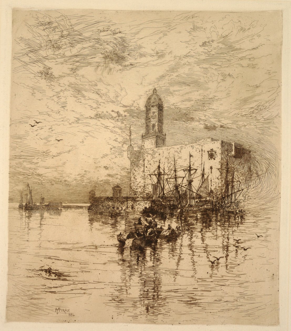San Juan de Ulloan linna, Vera Cruz, Meksiko tekijältä Thomas Moran