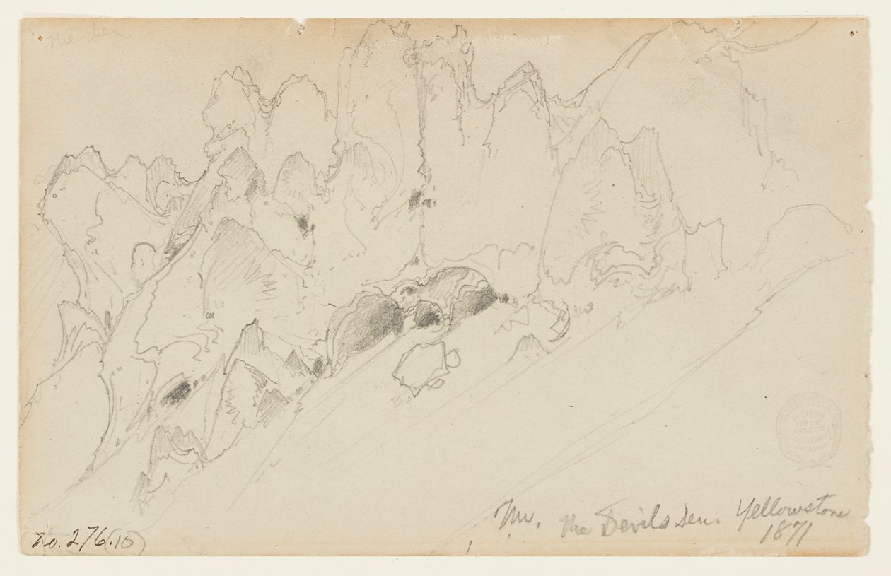 Paholaisen luola, Yellowstone tekijältä Thomas Moran
