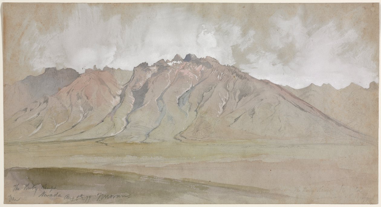Ruby Range, Nevada, 1879. tekijältä Thomas Moran