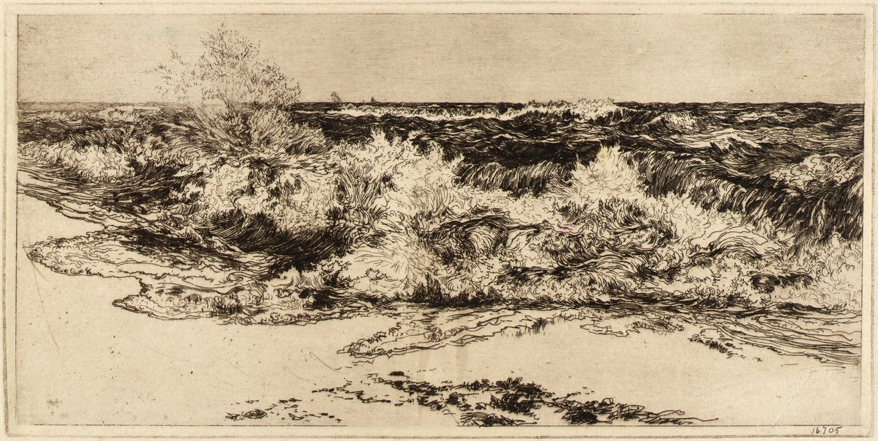 Kohiseva meri tekijältä Thomas Moran