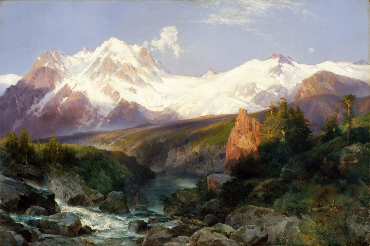 Teton Range, 1897 tekijältä Thomas Moran