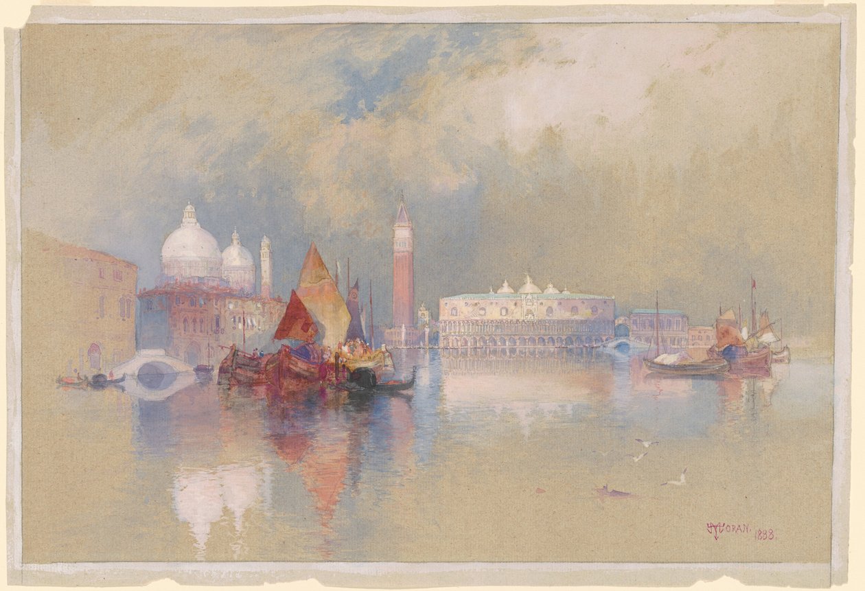 Näkymä Venetsiaan tekijältä Thomas Moran