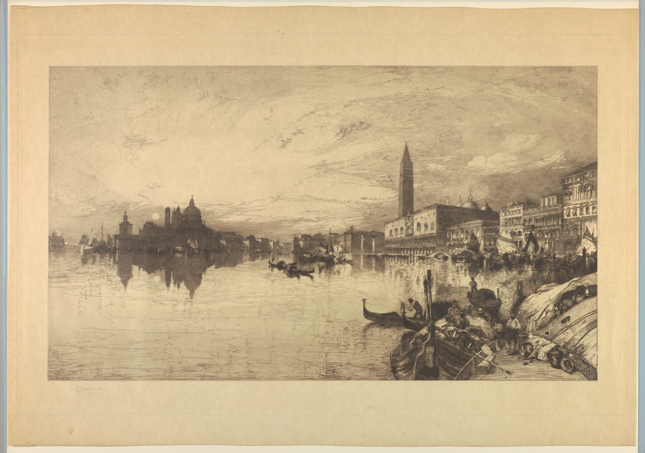 Näkymä Venetsiaan Grand Canalilta tekijältä Thomas Moran