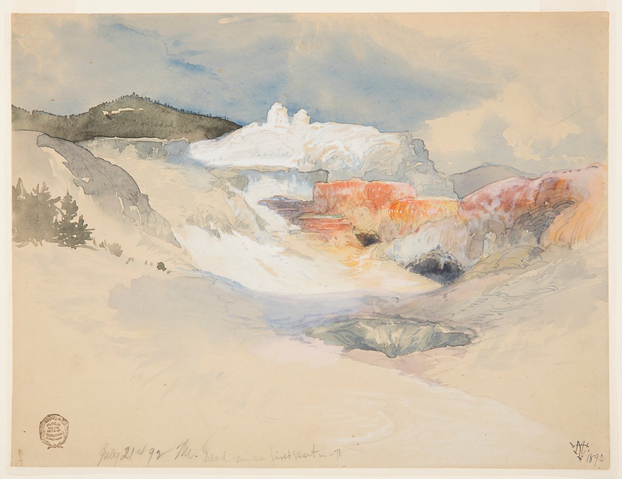 Yellowstone, Hot Springs tekijältä Thomas Moran