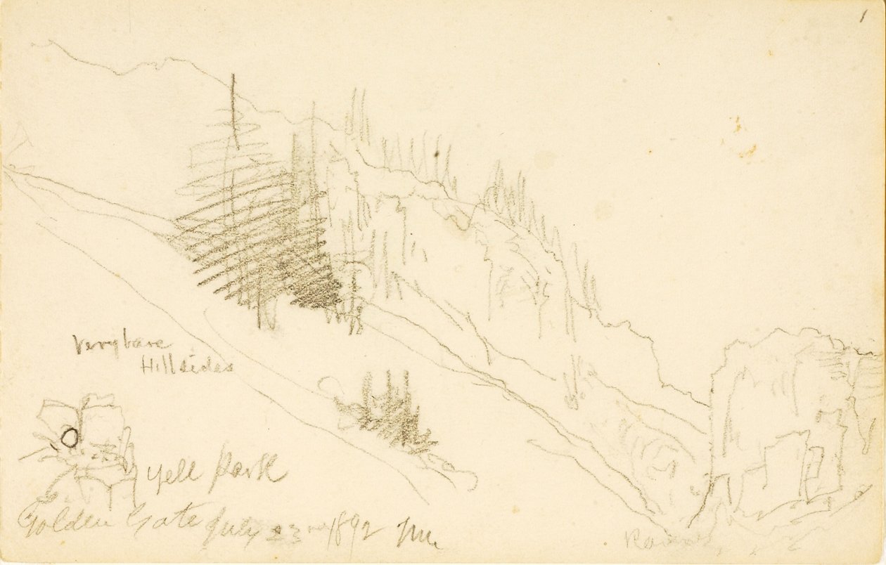 Yellowstone Park, Golden Gate tekijältä Thomas Moran