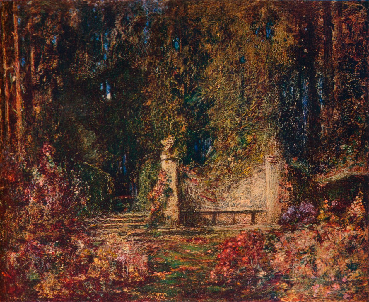 "Muistin puutarha", vuodelta 1912 tekijältä Thomas Mostyn