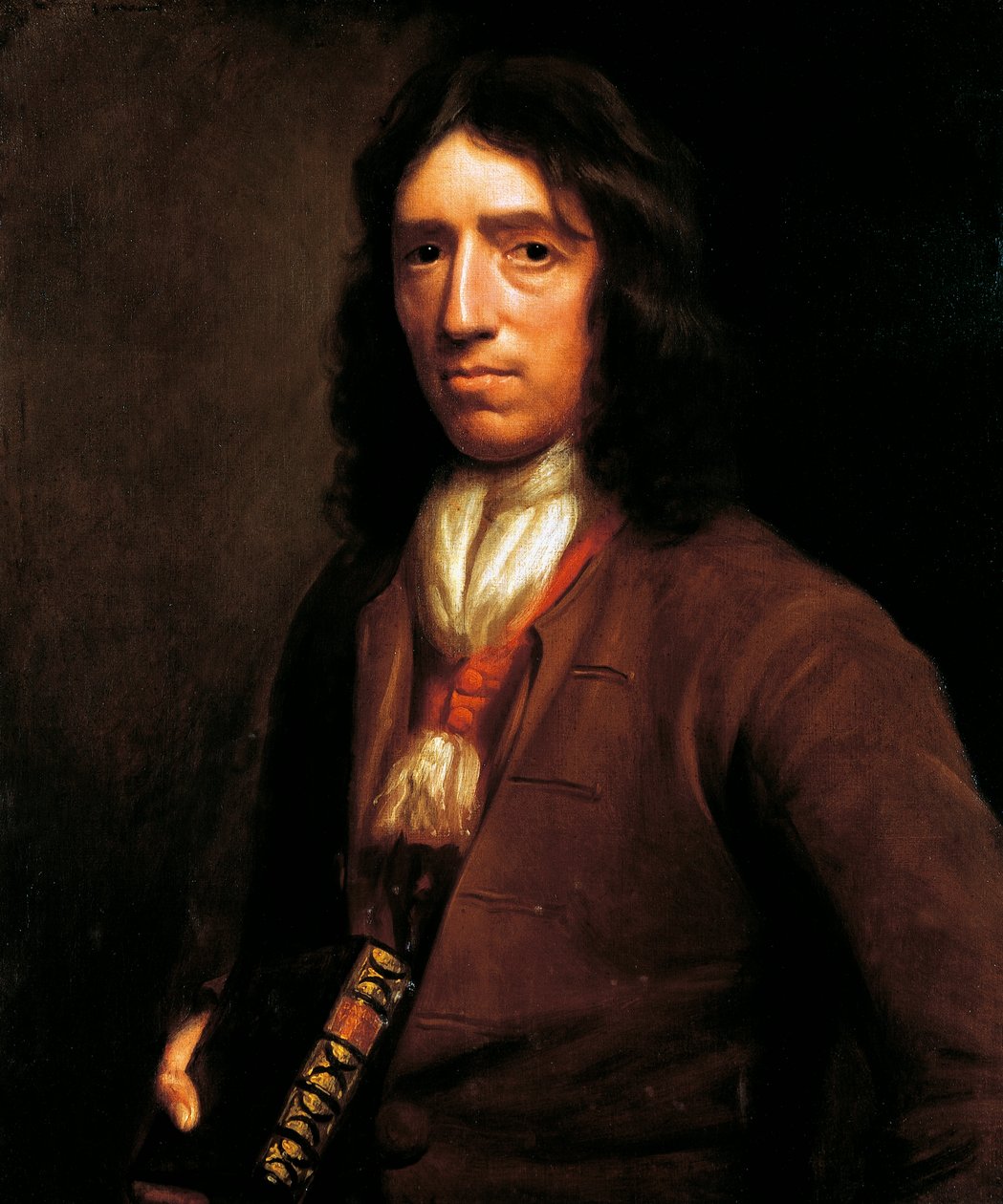 Muotokuva William Dampierista (1651-1715) brittiläinen ympäripurjehtija, hydrografi, merikauppias, merirosvo ja merirosvo, kirjoittanut Thomas Murray, maalaus, n. 1698 tekijältä Thomas Murray