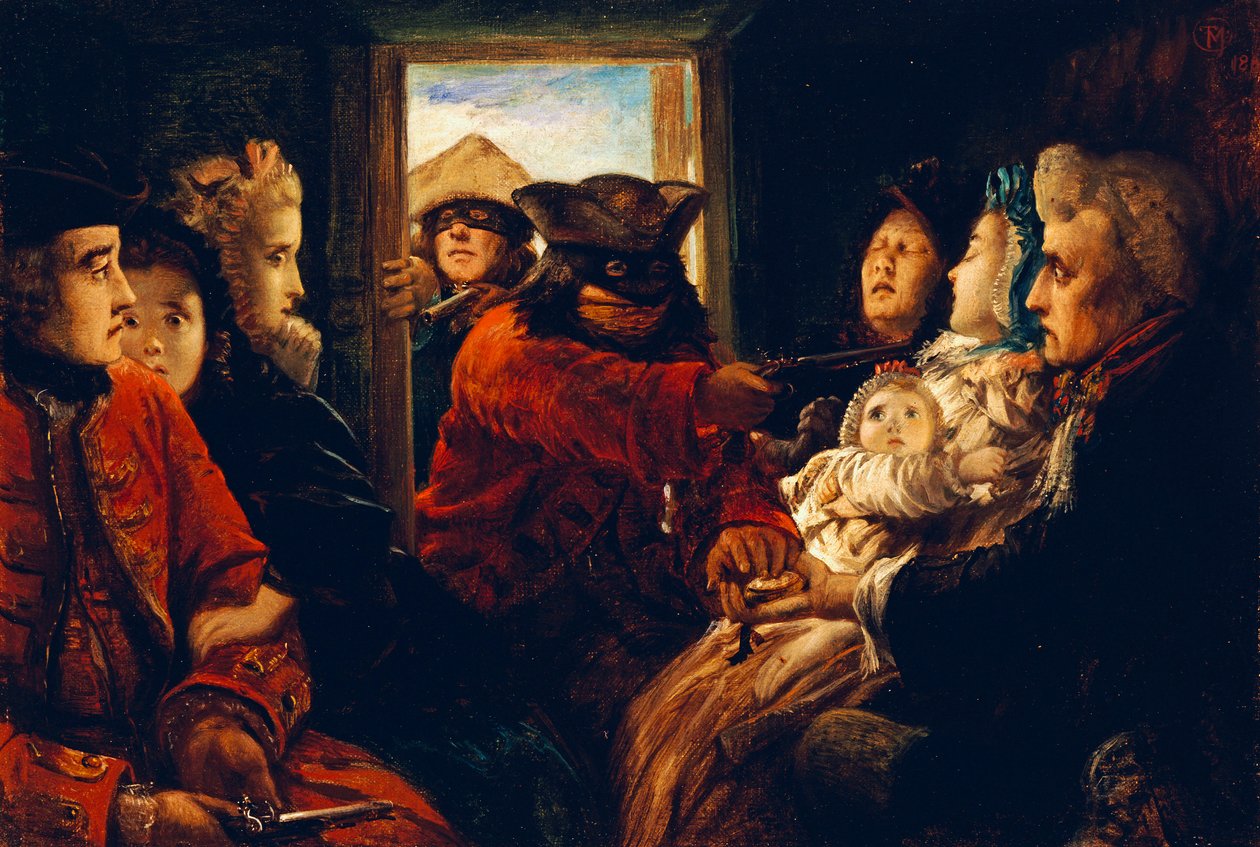 Matkalla ohi 1760, "Sinun rahasi tai elämäsi", 1861 tekijältä Thomas Musgrave Joy