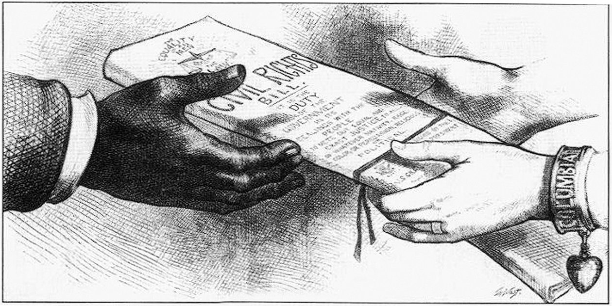 Sarjakuva "The Civil Rights Bill" -julkaisusta, julkaistu 