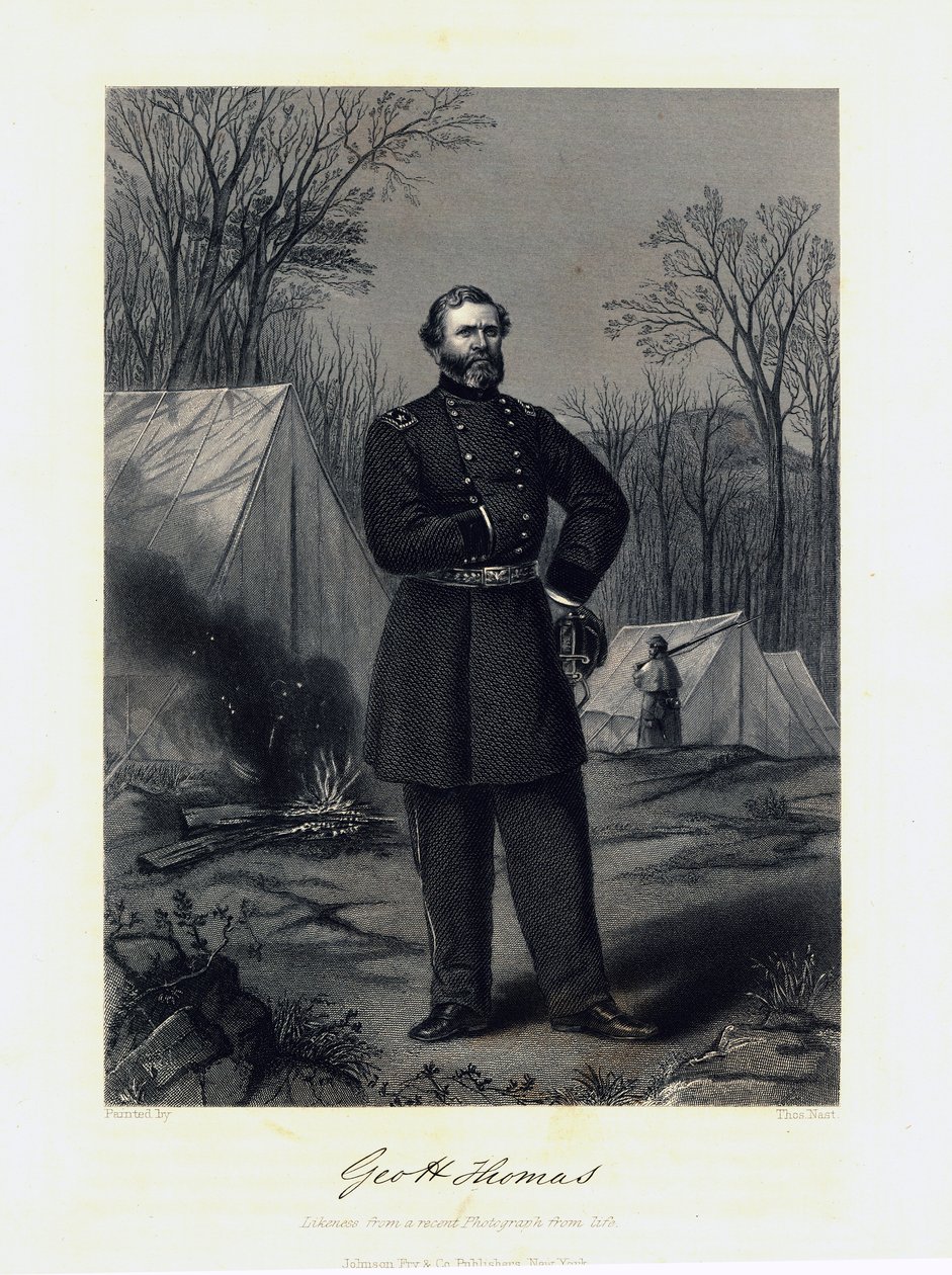 "Kenraali George H. Thomas" (unioni) tekijältä Thomas Nast