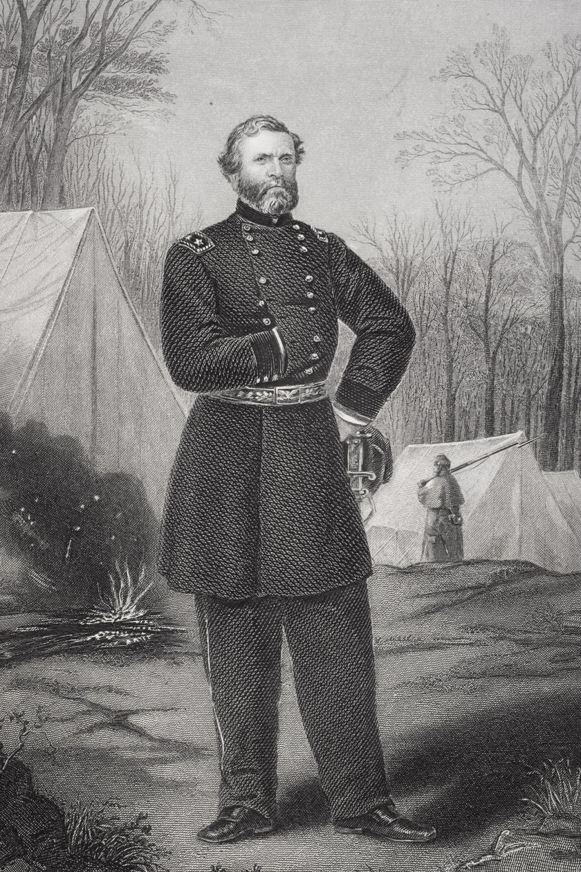 Kenraali George Henry Thomasin muotokuva (1816-70) tekijältä Thomas Nast
