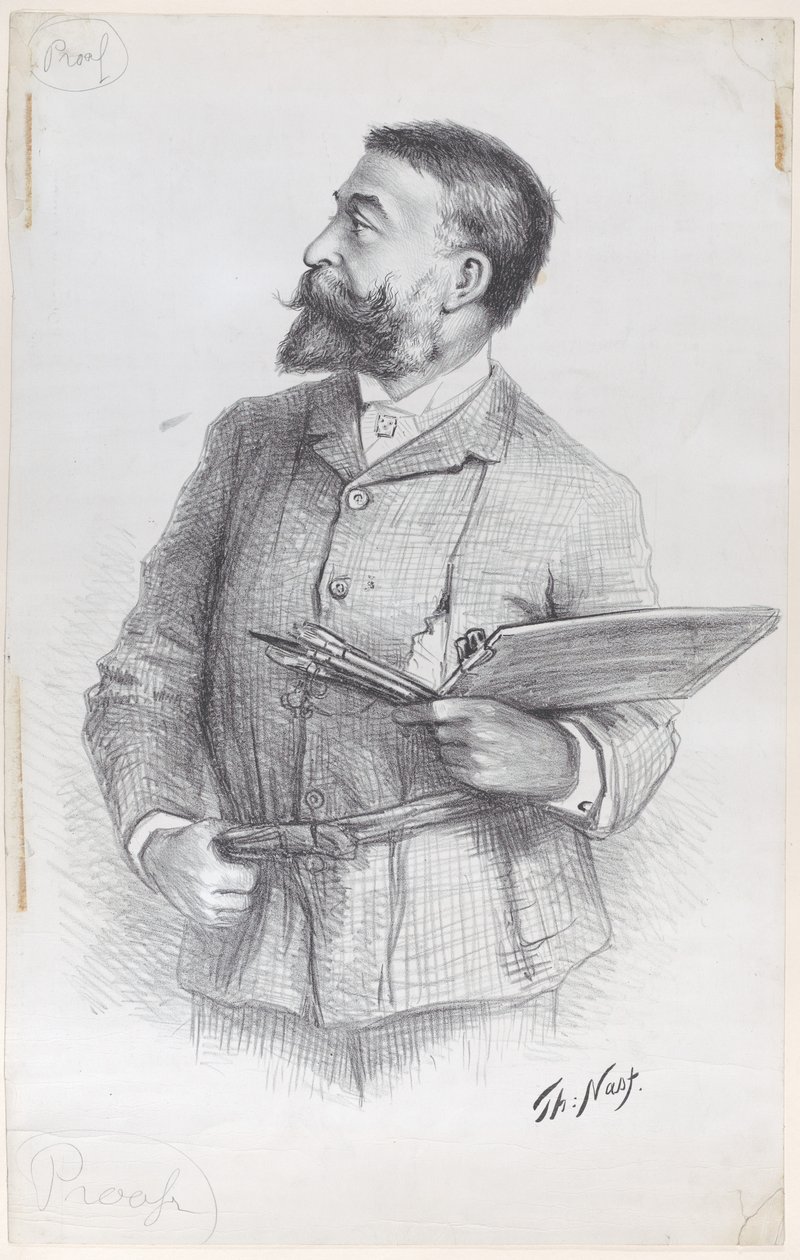 Taiteilijan muotokuva tekijältä Thomas Nast