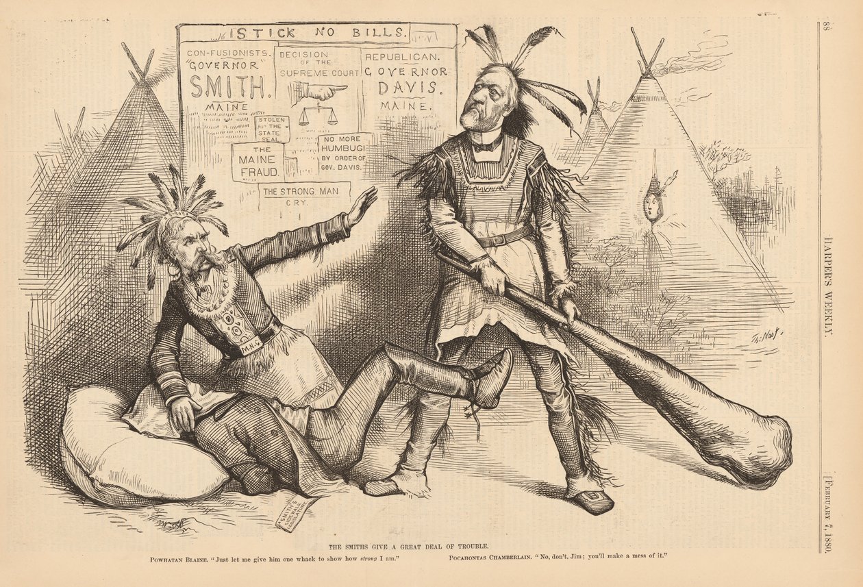 Smithit aiheuttavat paljon harmia tekijältä Thomas Nast