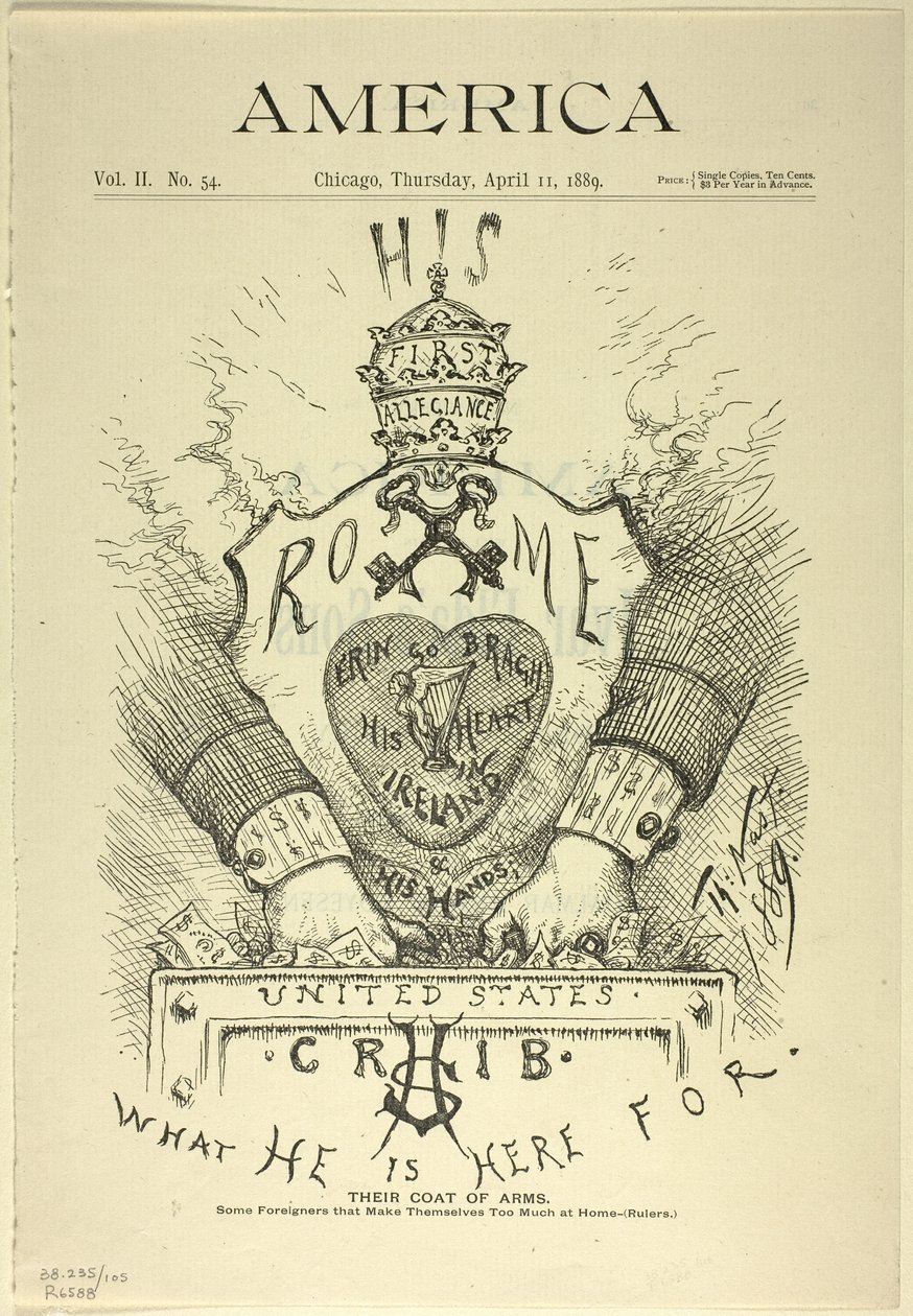 Heidän vaakunaan tekijältä Thomas Nast