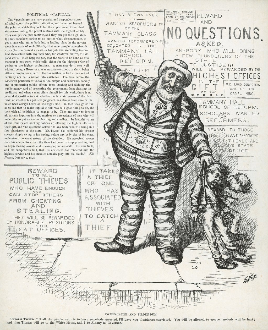 Tweed-le-dee i Tilden-dum, de "Harper