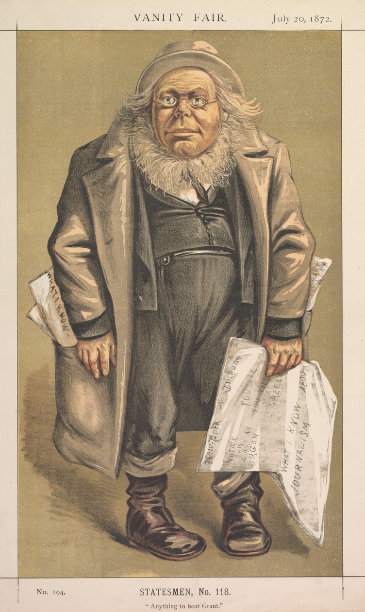Vanity Fair: Statesman, nro 118 "Anything to Beat Grant" tekijältä Thomas Nast