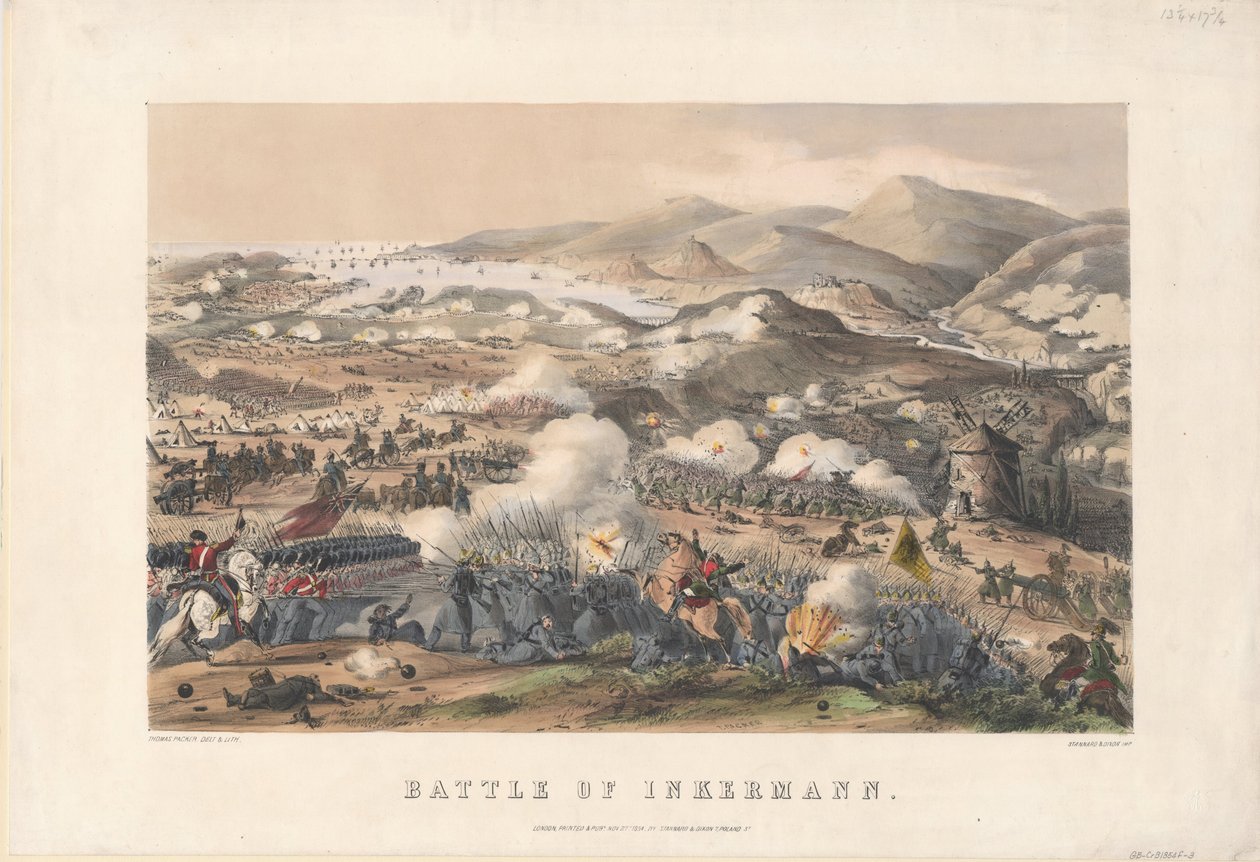 Inkermanin taistelu 5. marraskuuta 1854 1854 tekijältä Thomas Packer