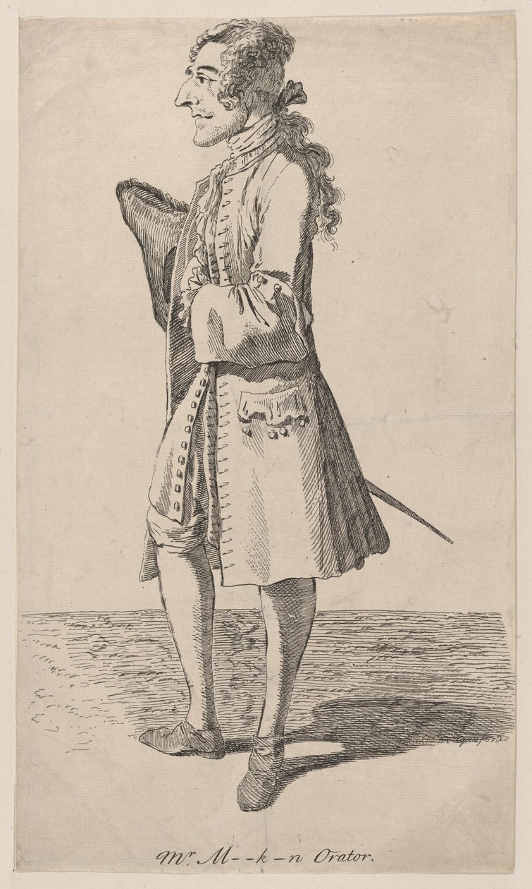 Macklin Orator, 1750-80., 1750-80. tekijältä Thomas Patch
