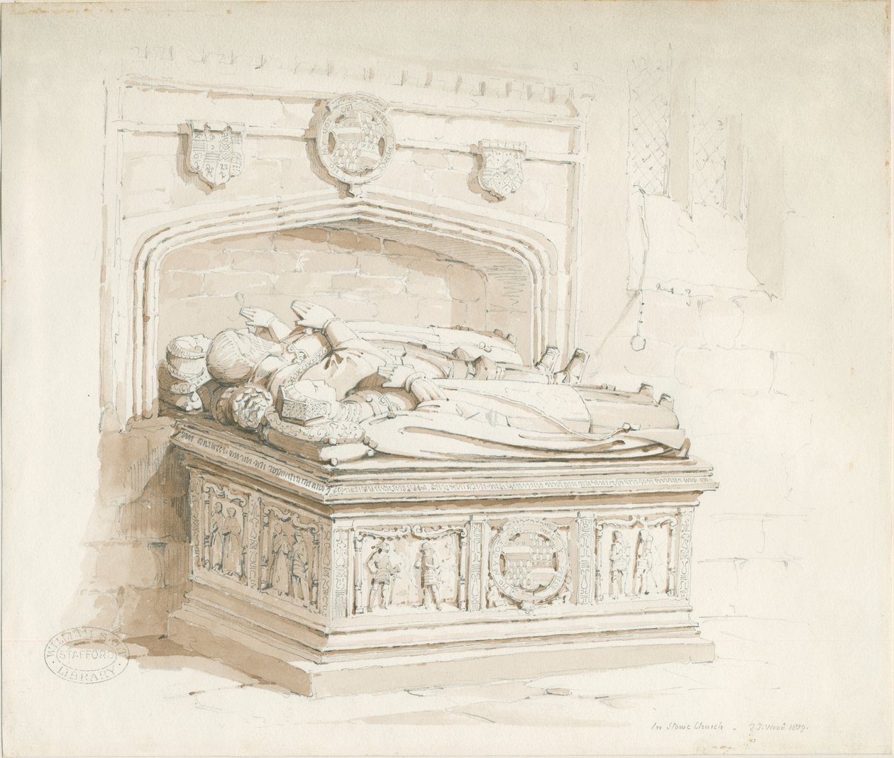 Stowe Church - Pöytähauta [Sir Walter Devereux
