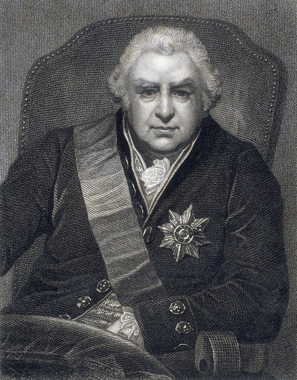 Joseph Banks, president de la Royal Society PRS, botànic, 1800 finlandès tekijältä Thomas Philips