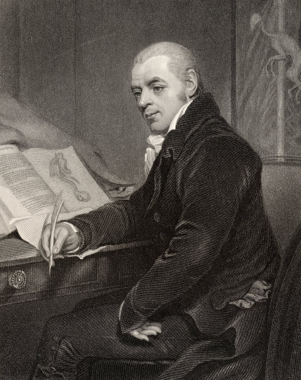 Joshua Brookes, kaiverrettu H. Cook, National Portrait Gallerysta, osa V, julkaistu noin 1835 tekijältä Thomas Phillips